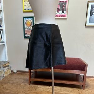 Faux Leather Mini Skirt